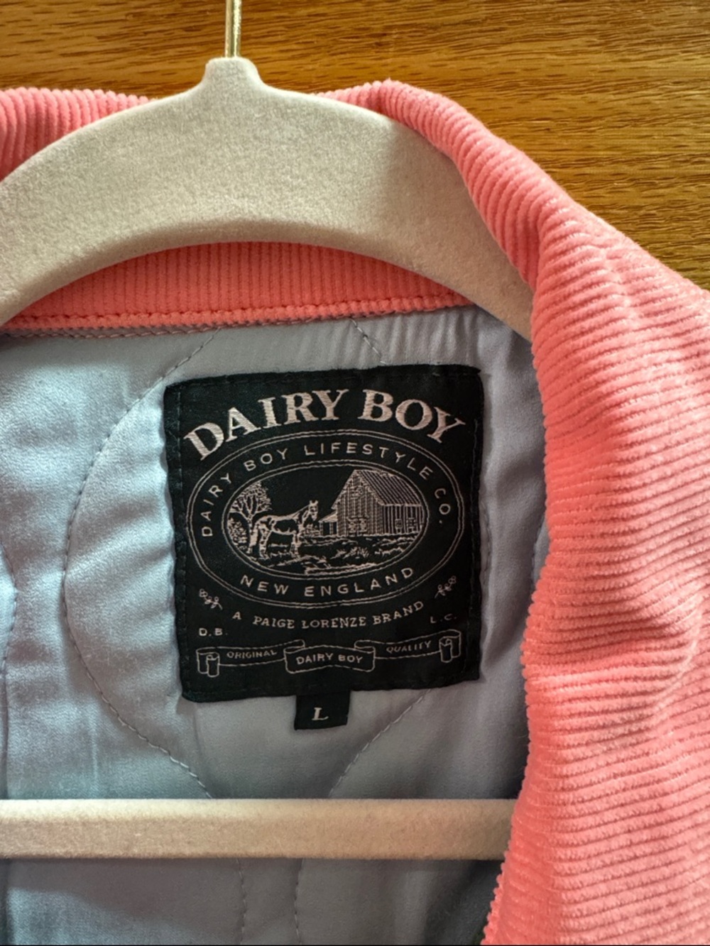 Dairy Boy Green and Pink Utility Barn Jacket - Picture 2 of 5